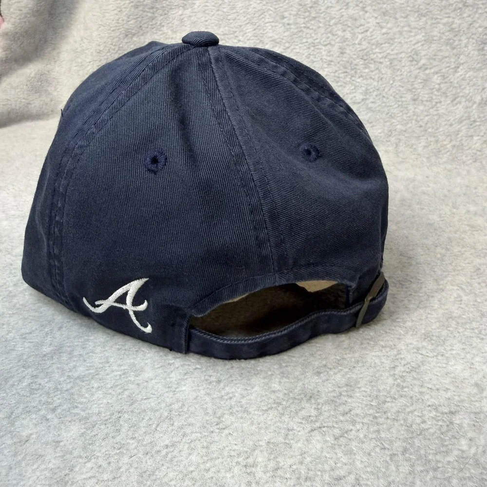 Atlanta Braves Hat Cap Strap Back Mens‎ One Size Blue MLB Baseball Chipper Jones